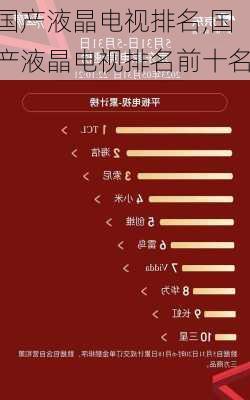 国产液晶电视排名,国产液晶电视排名前十名