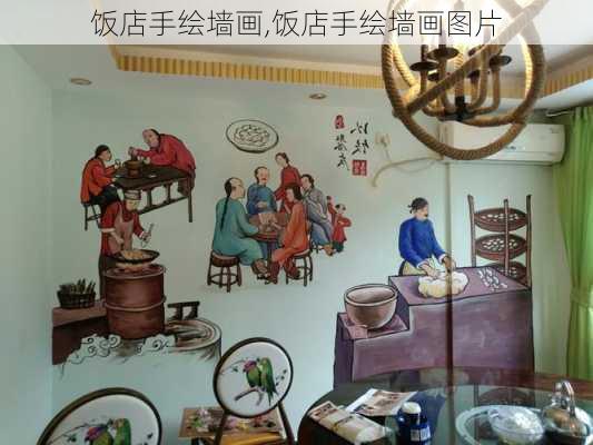 饭店手绘墙画,饭店手绘墙画图片