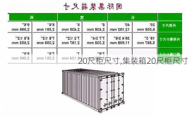 20尺柜尺寸,集装箱20尺柜尺寸