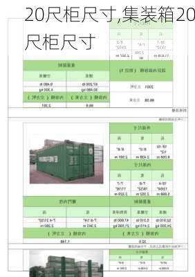 20尺柜尺寸,集装箱20尺柜尺寸