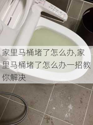 家里马桶堵了怎么办,家里马桶堵了怎么办一招教你解决