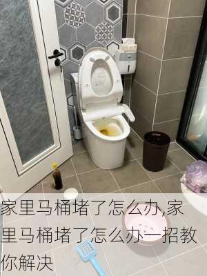 家里马桶堵了怎么办,家里马桶堵了怎么办一招教你解决