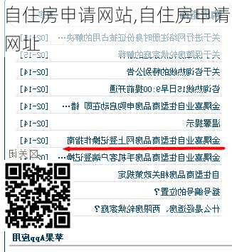 自住房申请网站,自住房申请网址