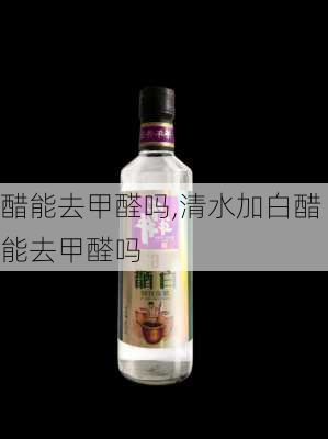 醋能去甲醛吗,清水加白醋能去甲醛吗