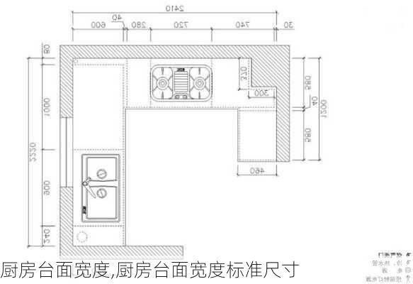 厨房台面宽度,厨房台面宽度标准尺寸