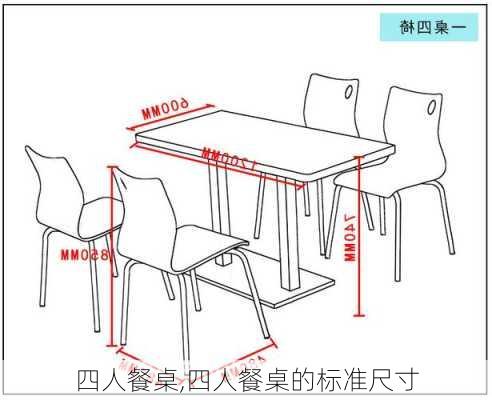 四人餐桌,四人餐桌的标准尺寸