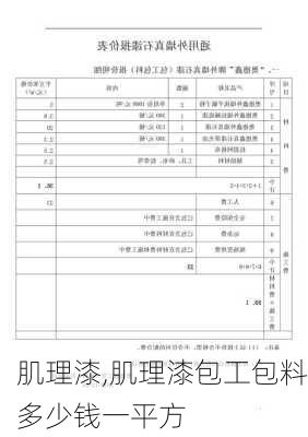 肌理漆,肌理漆包工包料多少钱一平方