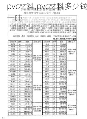 pvc材料,pvc材料多少钱一吨