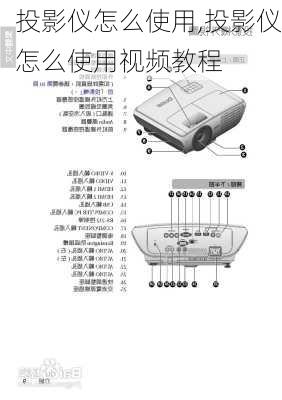 投影仪怎么使用,投影仪怎么使用视频教程