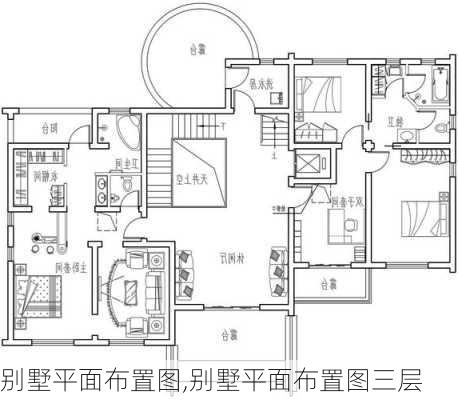 别墅平面布置图,别墅平面布置图三层