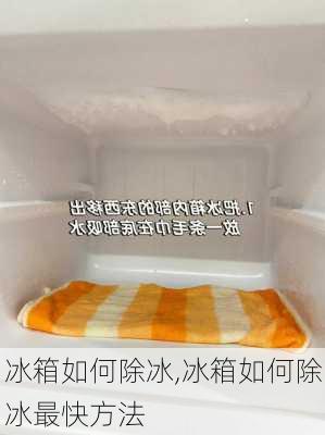 冰箱如何除冰,冰箱如何除冰最快方法