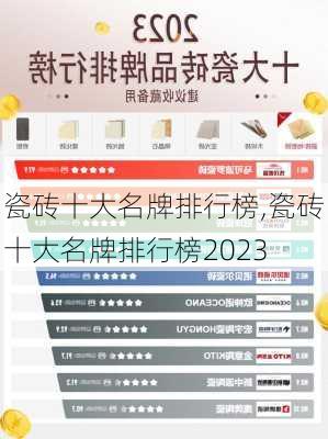 瓷砖十大名牌排行榜,瓷砖十大名牌排行榜2023