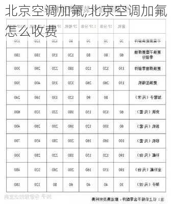 北京空调加氟,北京空调加氟怎么收费