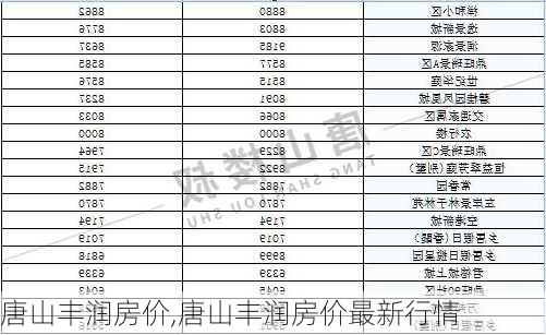 唐山丰润房价,唐山丰润房价最新行情