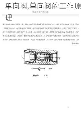 单向阀,单向阀的工作原理