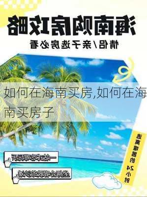 如何在海南买房,如何在海南买房子