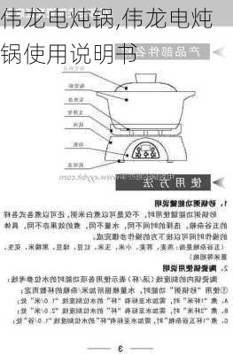 伟龙电炖锅,伟龙电炖锅使用说明书