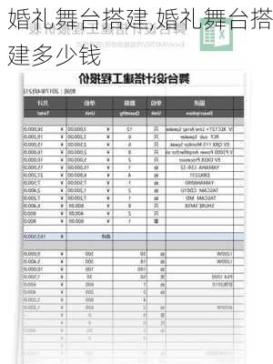 婚礼舞台搭建,婚礼舞台搭建多少钱