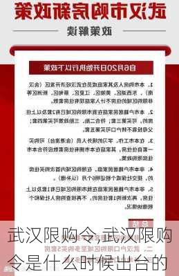 武汉限购令,武汉限购令是什么时候出台的