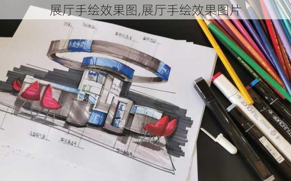 展厅手绘效果图,展厅手绘效果图片