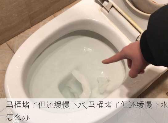 马桶堵了但还缓慢下水,马桶堵了但还缓慢下水怎么办