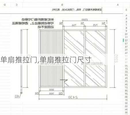 单扇推拉门,单扇推拉门尺寸