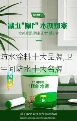 防水涂料十大品牌,卫生间防水十大名牌