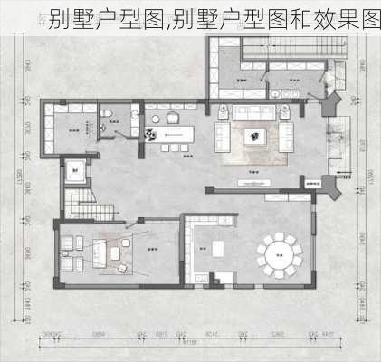 别墅户型图,别墅户型图和效果图