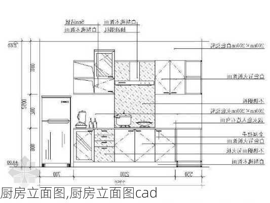 厨房立面图,厨房立面图cad