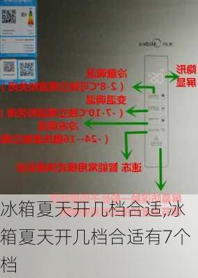 冰箱夏天开几档合适,冰箱夏天开几档合适有7个档